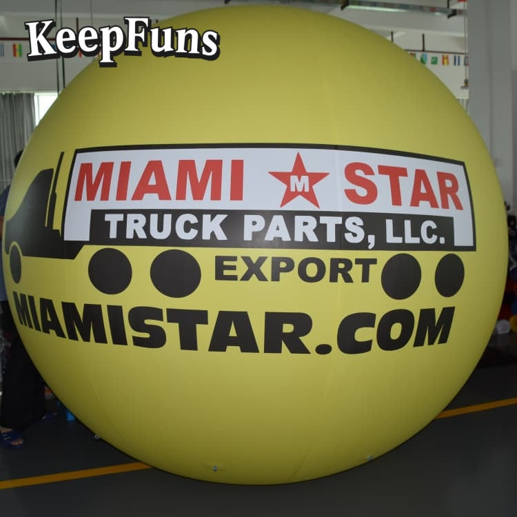 KeepFuns PVC Inflatable Balloons, customizable in size and Logo, made of waterproof and durable materials, suitable for mall decorations, party decorations, theme events, and advertising promotions.