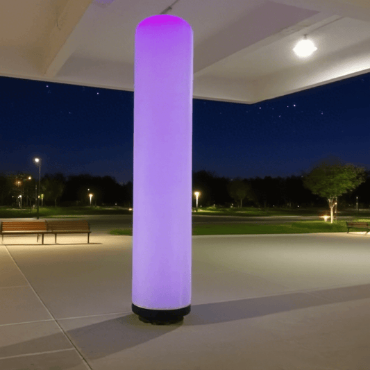 KeepFuns Colorful gradient inflatable lamppost outdoor venue atmosphere decorative lamp event layout LED luminous inflatable column