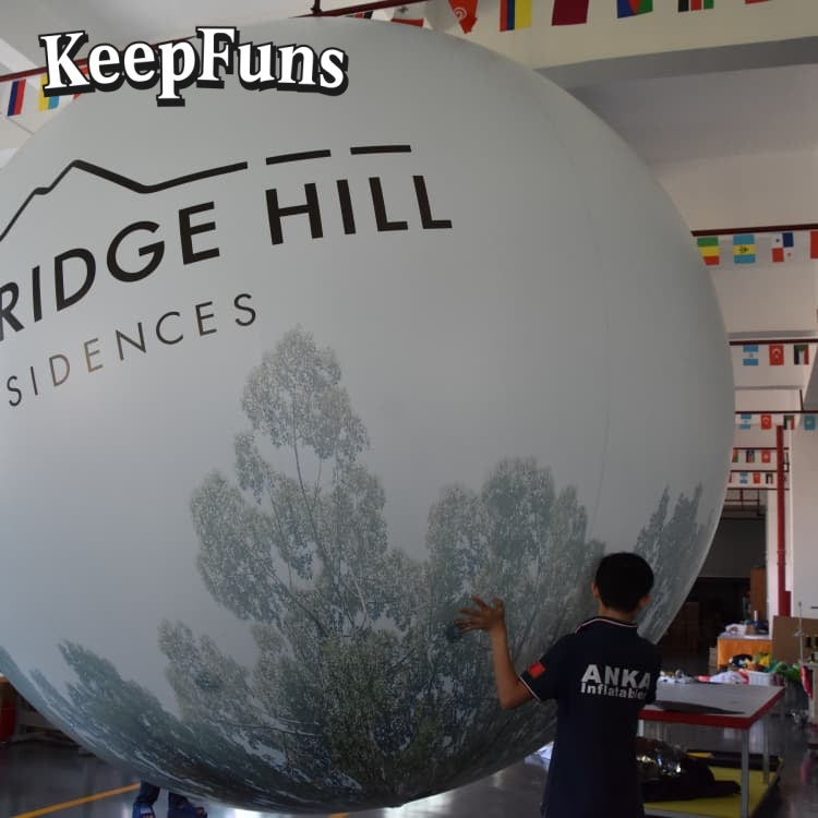 KeepFuns PVC Inflatable Balloons, customizable in size and Logo, made of waterproof and durable materials, suitable for mall decorations, party decorations, theme events, and advertising promotions