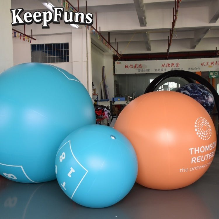 KeepFuns PVC Inflatable Balloons, customizable in size and Logo, made of waterproof and durable materials, suitable for mall decorations, party adornments, theme events, and advertising campaigns.
