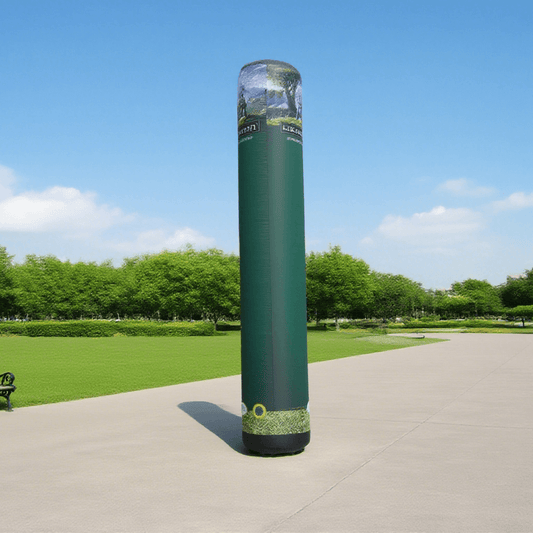 KeepFuns Inflatable outdoor event finish light pole, marathon/running event logo inflatable model, custom text luminous inflatable column