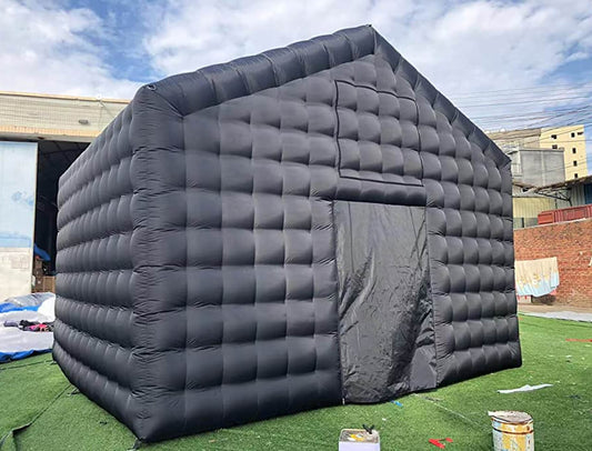 KeepFuns Large black inflatable tent outdoor temporary event venue exhibition party storage inflatable tent