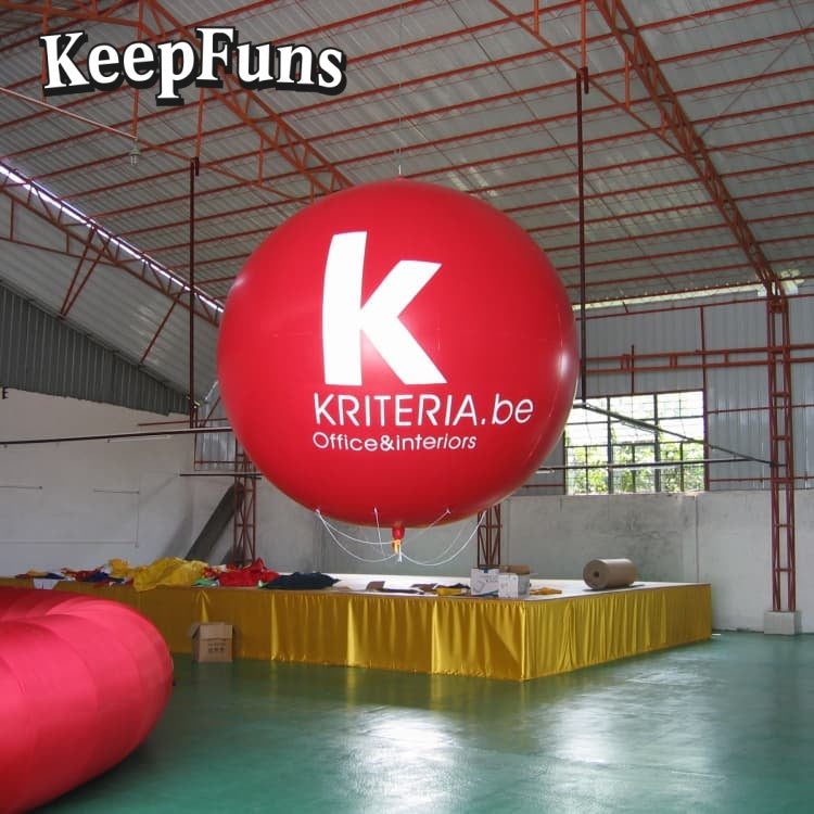 KeepFuns PVC Inflatable Balloons, customizable in size and Logo, made of waterproof and durable materials, suitable for mall decorations, party decorations, theme events, and advertising promotions