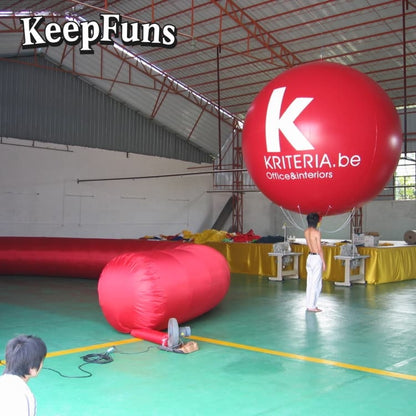 KeepFuns PVC Inflatable Balloons, customizable in size and Logo, made of waterproof and durable materials, suitable for mall decorations, party decorations, theme events, and advertising promotions