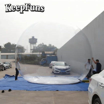 KeepFuns PVC Inflatable Snow Balloons, customizable in size and Logo, made of waterproof and durable materials, suitable for mall decorations, party decorations, theme events, and advertising campaigns.