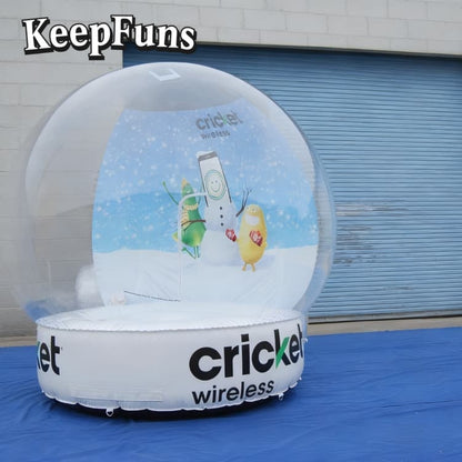 KeepFuns PVC Inflatable Snow Balloons, customizable in size and Logo, made of waterproof and durable materials, suitable for mall decorations, party decorations, theme events, and advertising promotions.