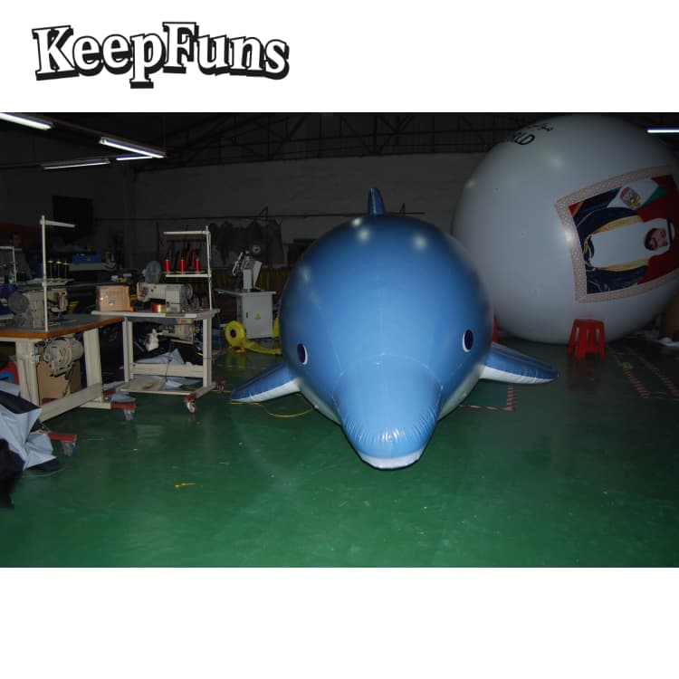 KeepFuns Heavy-Duty PVC Dolphin Statue - Waterproof Customizable for Event Decor, Product Launch & Brand Promotion