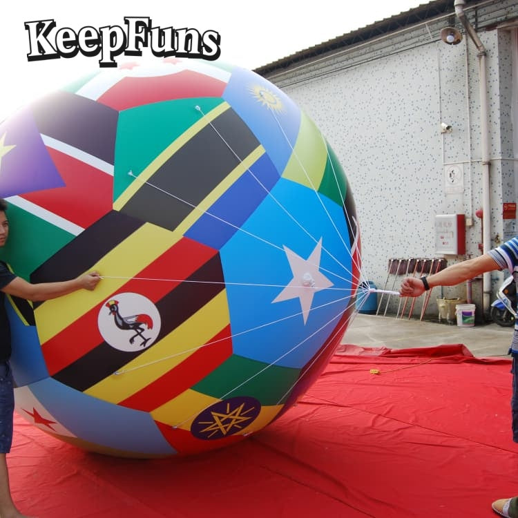 KeepFuns PVC Inflatable Balloons, customizable in size and Logo, with waterproof and durable materials, suitable for mall decorations, party decorations, theme events, and advertising promotions