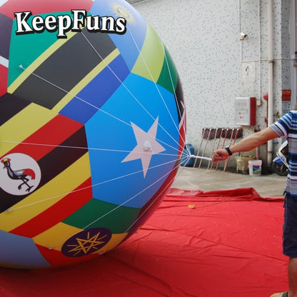 KeepFuns PVC Inflatable Balloons, customizable in size and Logo, with waterproof and durable materials, suitable for mall decorations, party decorations, theme events, and advertising promotions