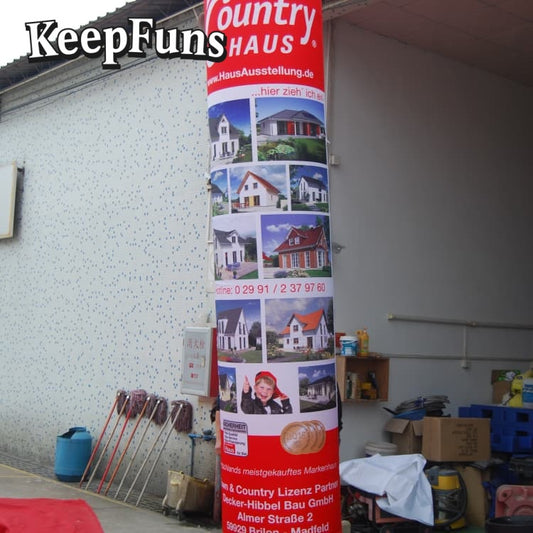 KeepFuns inflatable light tubes feature rapid inflation. They can be customized in size, color, and printed content, and are lightweight. They are suitable for store or product promotion, event marketing, etc.