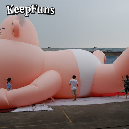 KeepFuns Waterproof Baby-Shaped Inflatable Advertising Sign - Customizable Size & Logo Print for Brand Activation & Mall Aesthetics