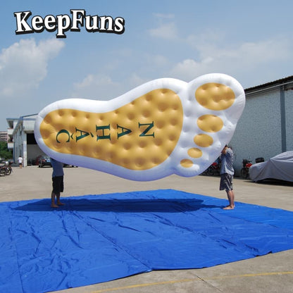 KeepFuns Durable PVC Footprint Prop - Branded Logo Option for Product Promotion & Commercial Activities
