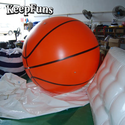KeepFuns Heavy-Duty PVC Inflatable Basketball - Customizable Logo for Brand Promotion, Party Decor & Children's Toys (Safety Certified)