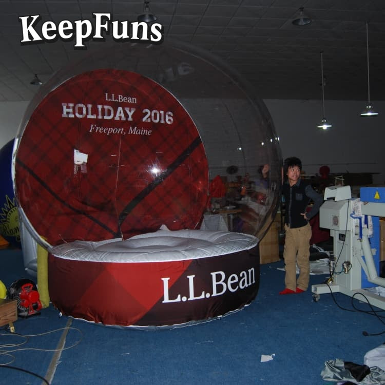 KeepFuns PVC Inflatable Snow Balloons, customizable in size and Logo, made of waterproof and durable materials, suitable for mall decorations, party adornments, theme events, and advertising promotions