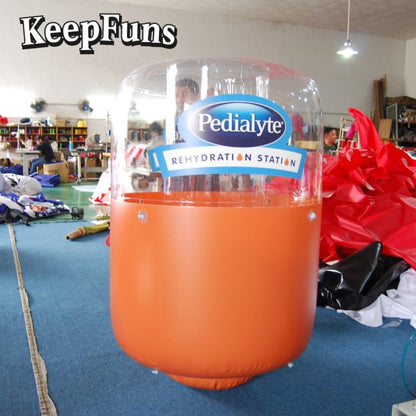 KeepFuns Customizable PVC Water Bucket Inflatable Advertising Model - Waterproof & Logo Printable for Promotional Events