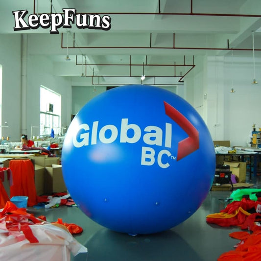 KeepFuns PVC inflatable balloons, with customizable size and Logo, made of waterproof and durable materials, suitable for shopping mall decorations, party decorations, theme events, and advertising promotions.