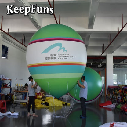 KeepFuns PVC Inflatable Balloons, customizable in size and Logo, made of waterproof and durable material, suitable for mall decorations, party decorations, theme activities, and advertising promotions