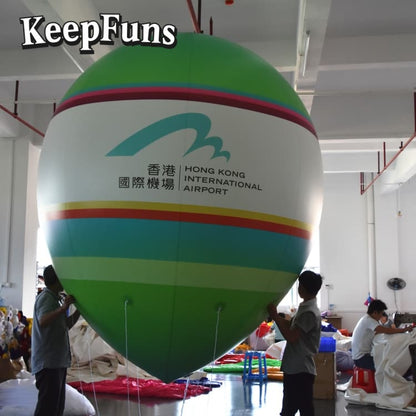 KeepFuns PVC Inflatable Balloons, customizable in size and Logo, made of waterproof and durable material, suitable for mall decorations, party decorations, theme activities, and advertising promotions