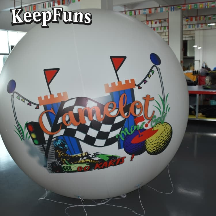 KeepFuns PVC Inflatable Balloons, customizable in size and Logo, made of waterproof and durable materials, suitable for mall decorations, party adornments, themed events, and advertising promotions