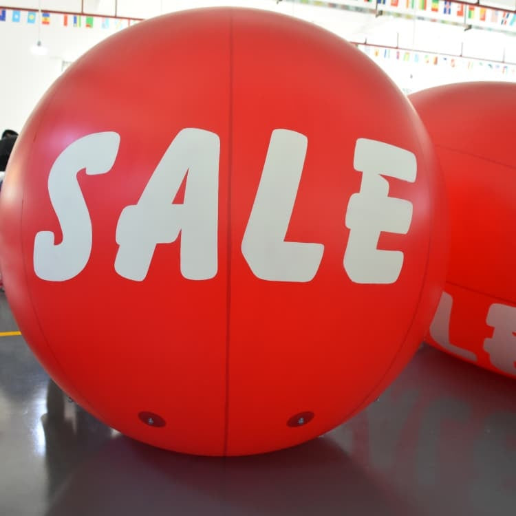KeepFuns PVC inflatable balloons, customizable in size and Logo, with waterproof and durable materials, suitable for mall decorations, party decorations, theme events, and advertising promotions
