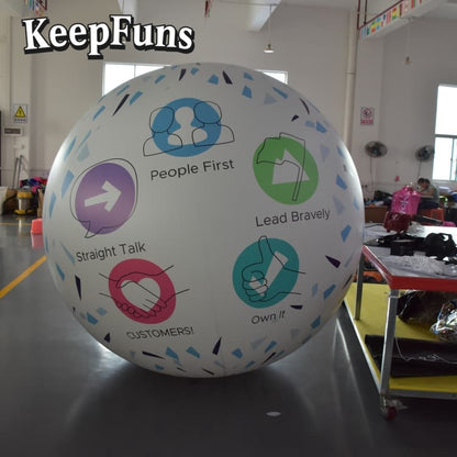 KeepFuns PVC Inflatable Balloons, customizable in size and Logo, with waterproof and durable materials, suitable for mall decorations, party adornments, theme events, and advertising promotions