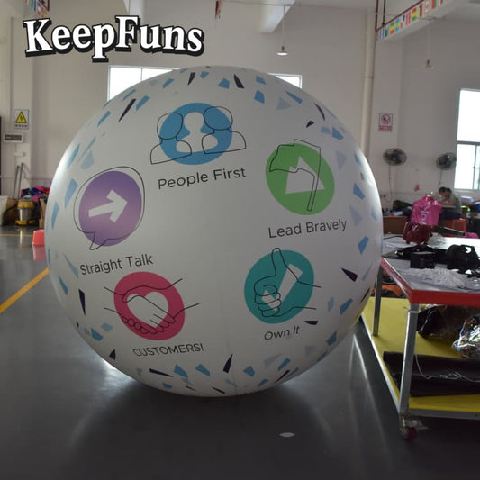KeepFuns PVC Inflatable Balloons, customizable in size and Logo, with waterproof and durable materials, suitable for mall decorations, party adornments, theme events, and advertising promotions
