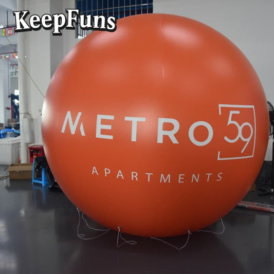 KeepFuns PVC Inflatable Balloons, customizable in size and Logo, made of waterproof and durable materials, suitable for shopping mall decorations, party decorations, theme events, and advertising promotions.