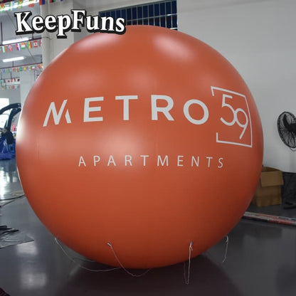 KeepFuns PVC inflatable balloons, customizable in size and Logo, made of waterproof and durable materials, suitable for mall decorations, party adornments, themed events, and advertising promotions.