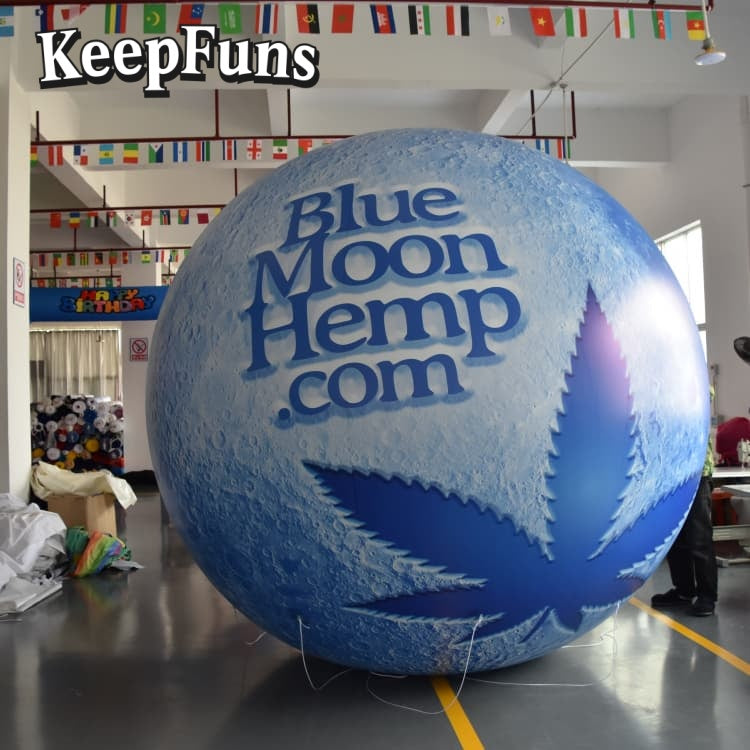 KeepFuns PVC Inflatable Planet Balloons, customizable in size and Logo, made of waterproof and durable material, suitable for mall decorations, party decorations, theme events, and advertising campaigns