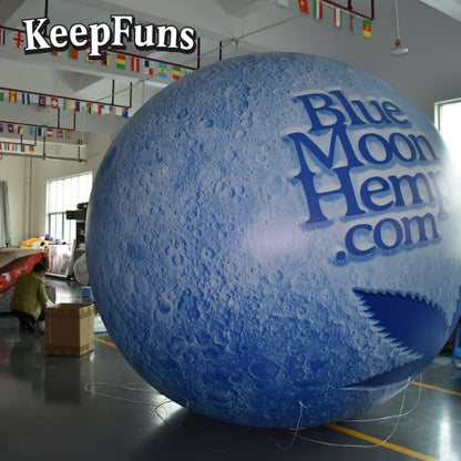 KeepFuns PVC Inflatable Planet Balloons, customizable in size and Logo, made of waterproof and durable material, suitable for mall decorations, party decorations, theme events, and advertising campaigns