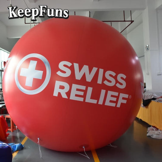 KeepFuns PVC inflatable balloons, customizable in size and Logo, with waterproof and durable materials, suitable for shopping mall decorations, party decorations, theme events, and advertising campaigns.