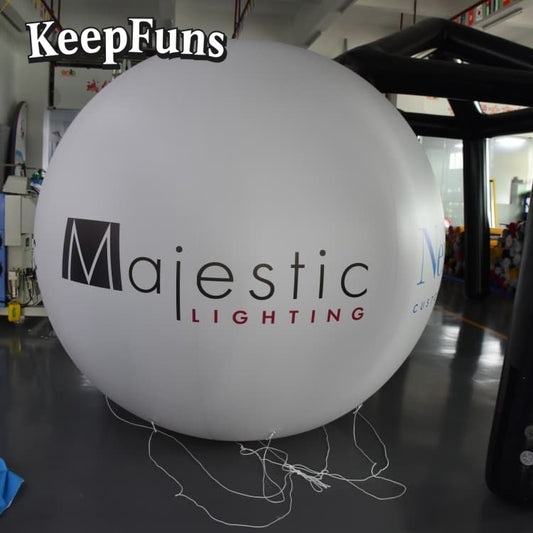 KeepFuns PVC inflatable balloons, customizable in size and Logo, made of waterproof and durable materials, suitable for shopping mall decorations, party decorations, theme events, and advertising campaigns.