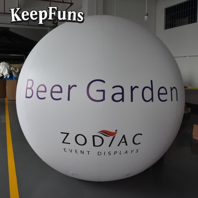KeepFuns PVC inflatable balloons, customizable in size and Logo, made of waterproof and durable materials, suitable for mall decorations, party decorations, theme events, and advertising promotions