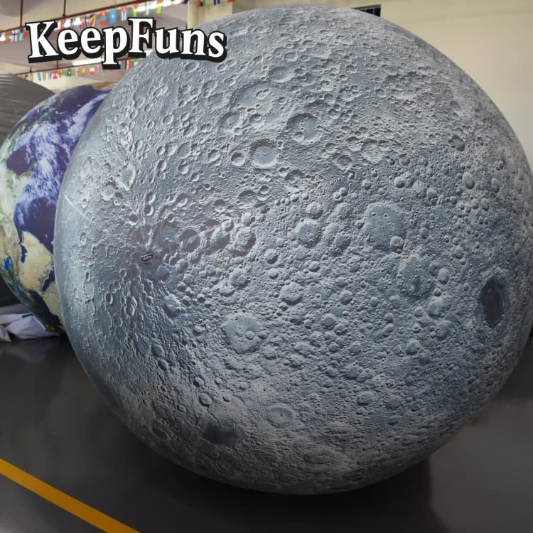 KeepFuns PVC Inflatable Planet Balloons, customizable in size and Logo, made of waterproof and durable material, suitable for mall decoration, party decoration, theme activities, and advertising
