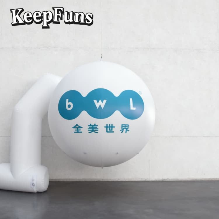 KeepFuns PVC inflatable balloons, with customizable size and Logo, are made of waterproof and durable materials, suitable for mall decorations, party decorations, theme events, and advertising campaigns.