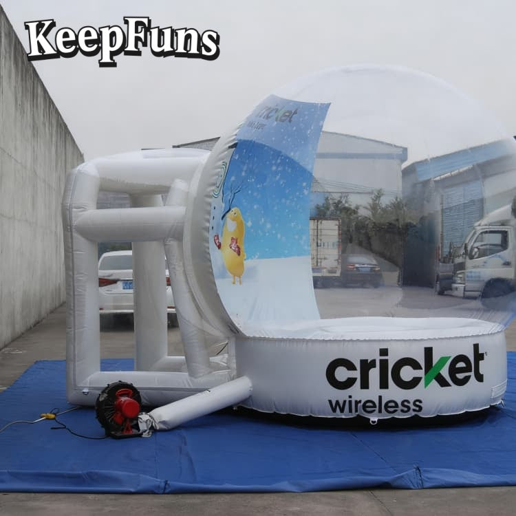 KeepFuns PVC Inflatable Snow Balloons, customizable in size and Logo, made of waterproof and durable materials, suitable for mall decorations, party decorations, theme events, and advertising promotions.