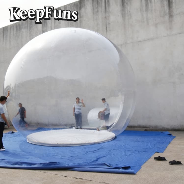 KeepFuns PVC Inflatable Snow Balloons, customizable in size and Logo, made of waterproof and durable materials, suitable for mall decorations, party decorations, theme events, and advertising campaigns.
