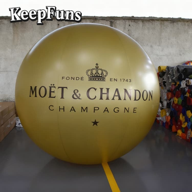 KeepFuns PVC inflatable balloons, with customizable size and Logo, are made of waterproof and durable materials, suitable for mall decorations, party decorations, theme events, and advertising promotions.