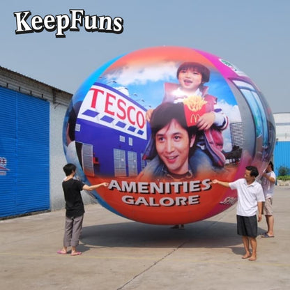 KeepFuns PVC Inflatable Balloons, customizable in size and Logo, made of waterproof and durable material, suitable for mall decorations, party decorations, theme events, and advertising promotions
