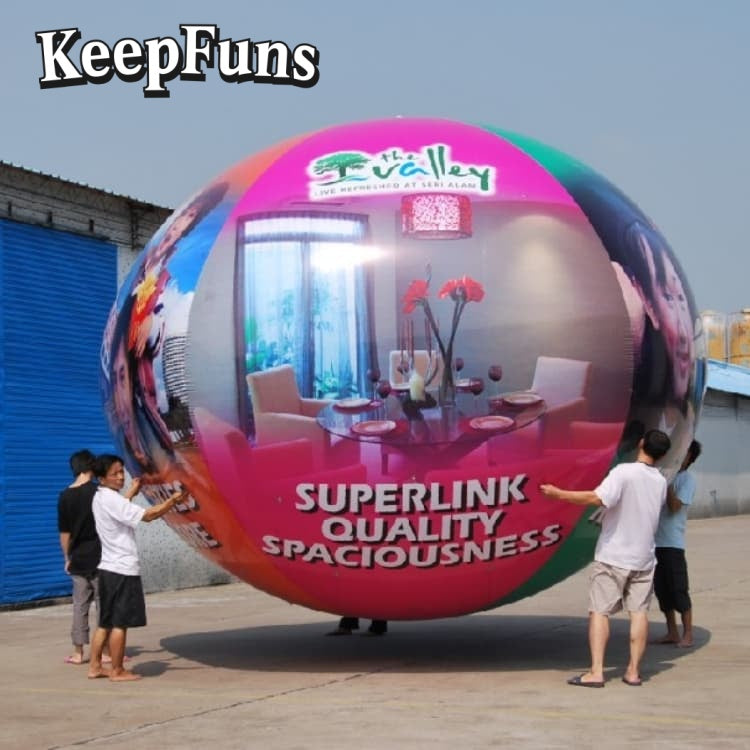 KeepFuns PVC Inflatable Balloons, customizable in size and Logo, made of waterproof and durable material, suitable for mall decorations, party decorations, theme events, and advertising promotions