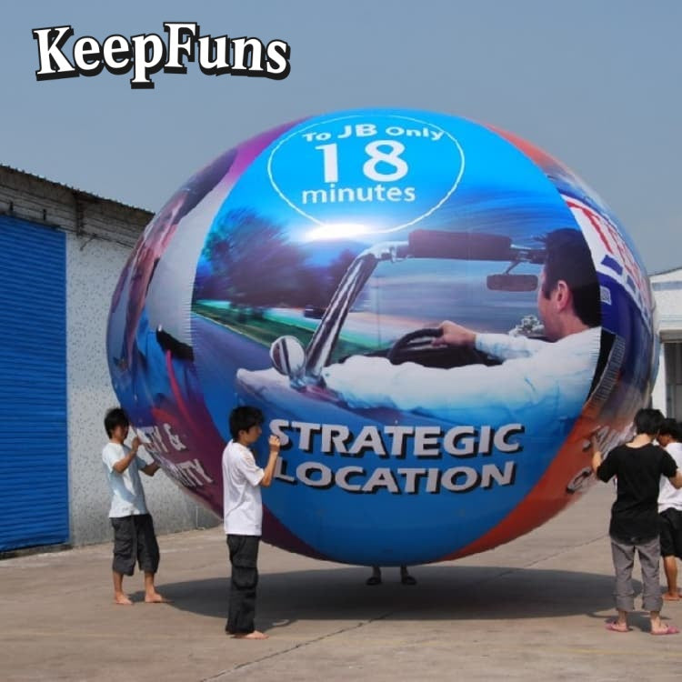 KeepFuns PVC Inflatable Balloons, customizable in size and Logo, made of waterproof and durable material, suitable for mall decorations, party decorations, theme events, and advertising promotions