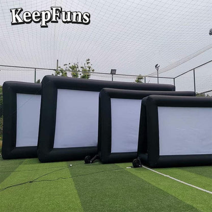 KeepFuns Inflatable Movie Screen/Projection Screen, customizable in size, suitable for both outdoor and indoor use, and applicable to home use, parties, advertising, etc.