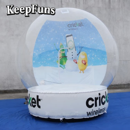 KeepFuns PVC Inflatable Snow Balloons, customizable in size and Logo, made of waterproof and durable materials, suitable for mall decorations, party decorations, theme events, and advertising promotions.