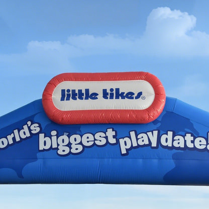 KeepFuns Blue inflatable semicircular advertising arch, brand event promotion arch, shopping mall opening promotion arch, outdoor promotion display arch
