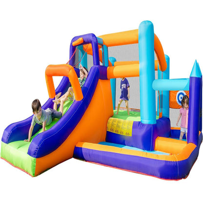 KeepFuns Children's inflatable obstacle course park Outdoor slide climbing amusement facilities Parent-child interactive colorful inflatable toys