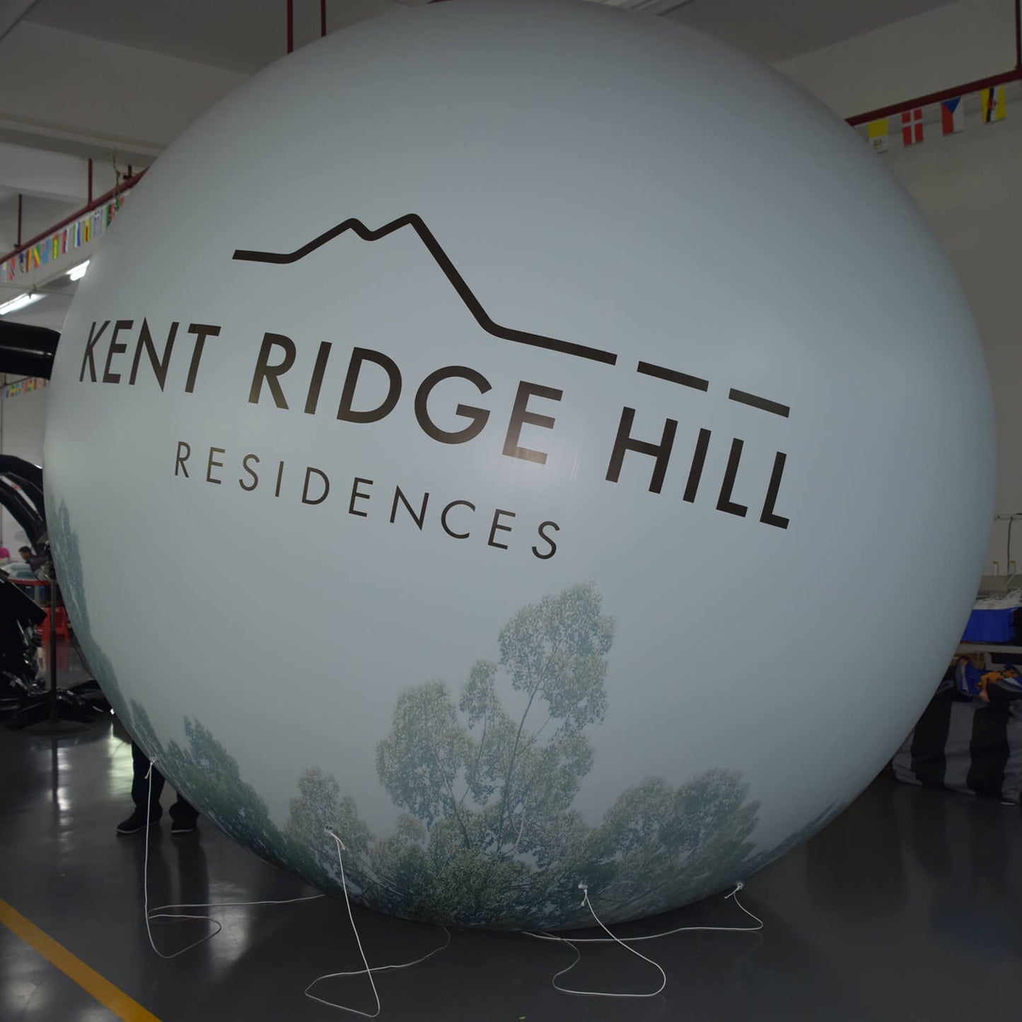 KeepFuns Customized real estate inflatable advertising ball, real estate promotion giant air model, brand promotion exclusive big ball