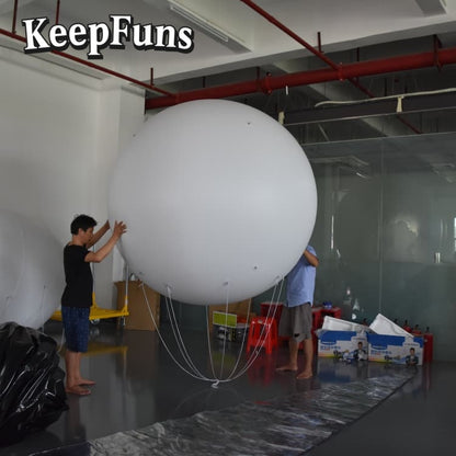 KeepFuns PVC inflatable balloons, with customizable sizes and logos, are made of waterproof and durable materials, suitable for mall decorations, party decorations, theme events, and advertising promotions.