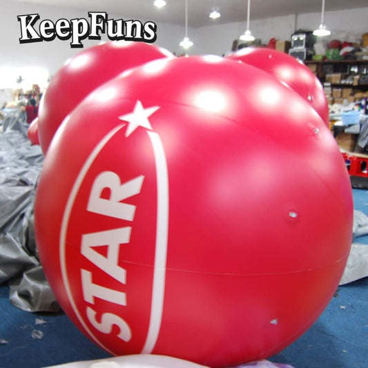 KeepFuns PVC inflatable balloons, customizable in size and Logo, with waterproof and durable materials, suitable for mall decorations, party decorations, theme events, and advertising promotions