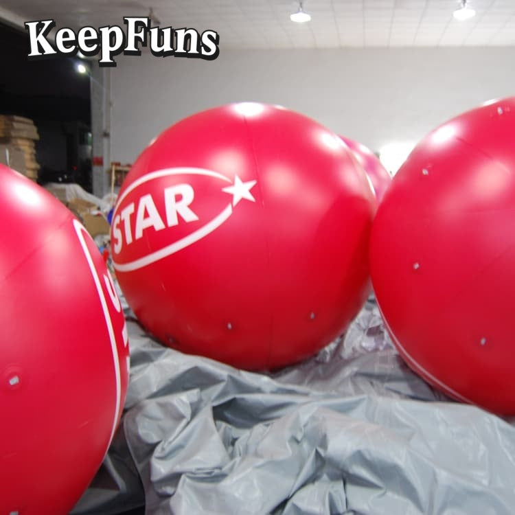 KeepFuns PVC inflatable balloons, customizable in size and Logo, with waterproof and durable materials, suitable for mall decorations, party decorations, theme events, and advertising promotions