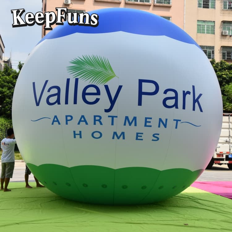 KeepFuns PVC inflatable balloons, customizable in size and Logo, made of waterproof and durable materials, suitable for mall decorations, party decorations, theme events, and advertising campaigns